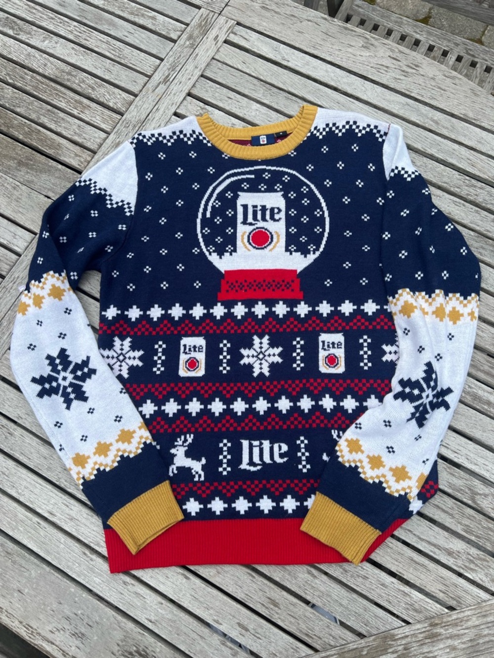 Miller Lite Branded ugly Holiday Sweater